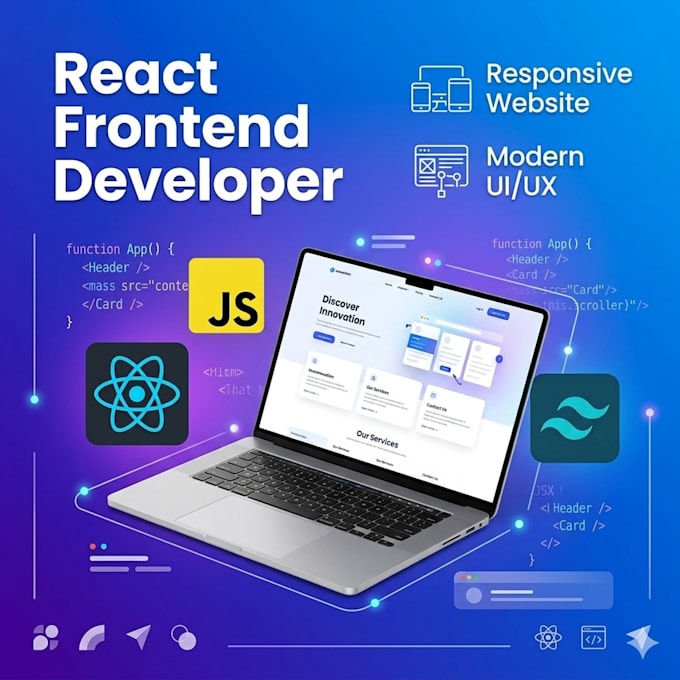 build responsive frontend web app with modern UI UX