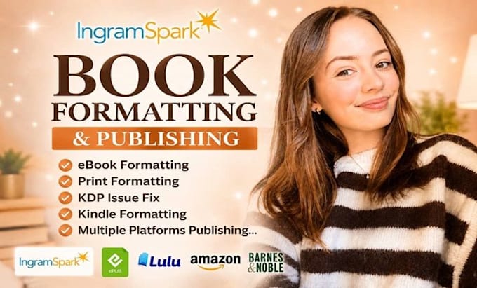 format your book for ingramspark paperback, hardcover, and epub publishing