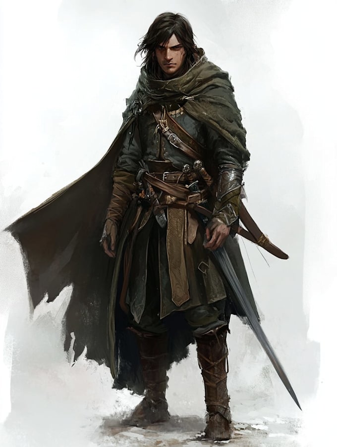 aw your fantasy  character illustration