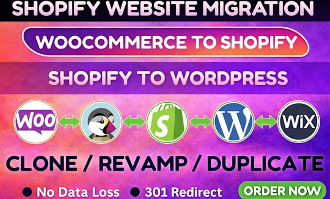 shopify store migration from wordpress, dropshipping