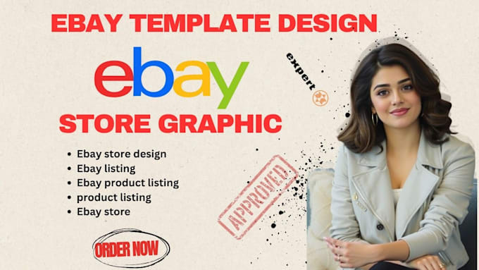 design custom ebay template listing, responsive ebay store design