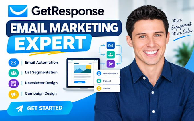 design getresponse email automation list segmentation newsletter campaign design