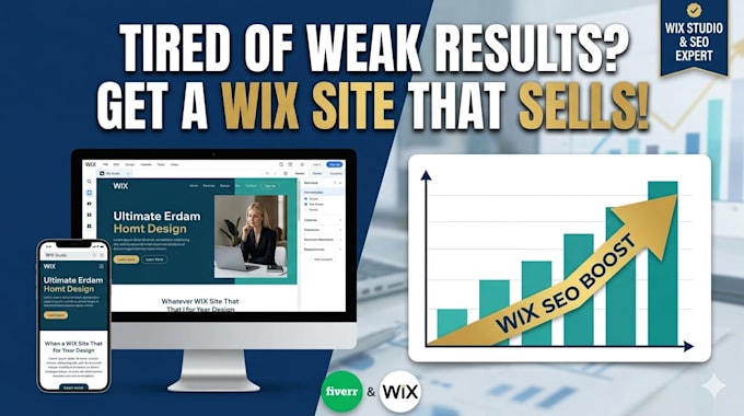 design, redesign, or fix your wix website as a wix expert