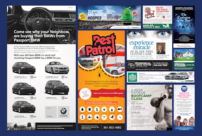 professional newspaper ads, print jobs editable newsletters