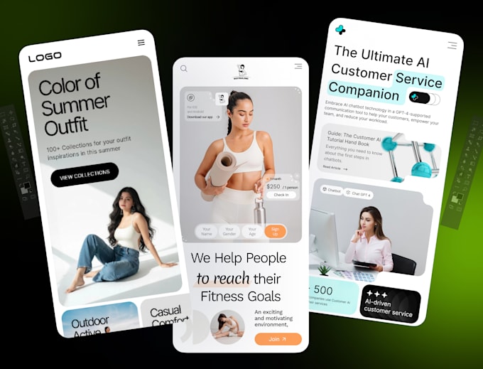 Do design a clean, modern, and professional mobile app ui ux for ...