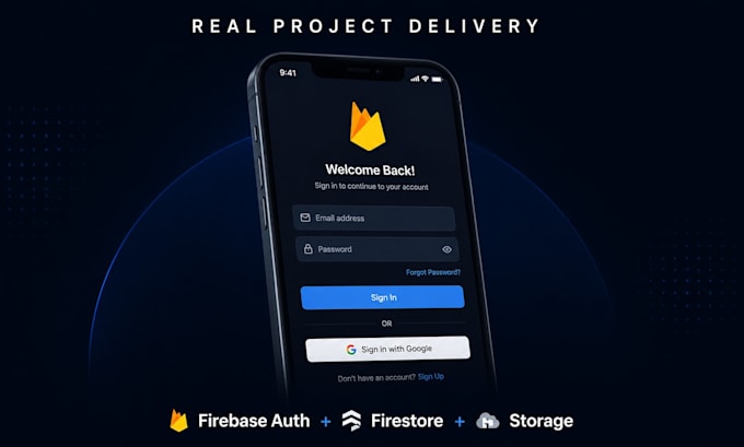 integrate firebase auth, firestore, and realtime database into your flutter app