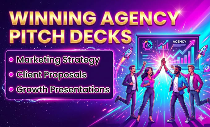 marketing agency pitch deck, cleient proposal, strategy presentation