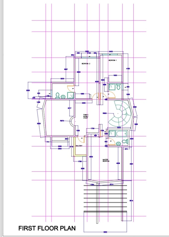 draw a professional autocad 2d drawing
