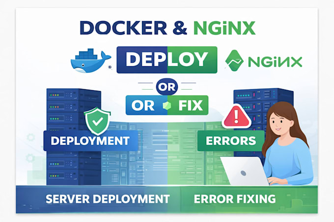deploy your website using docker, nginx on linux server