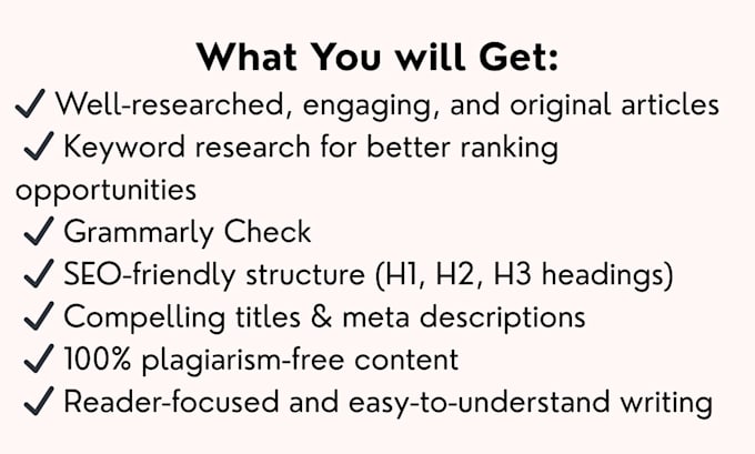 write SEO optimized articles with keyword reseach