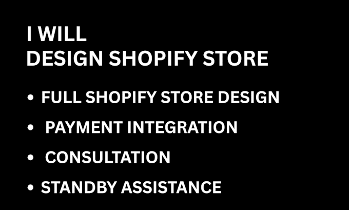 design shopify store from scratch