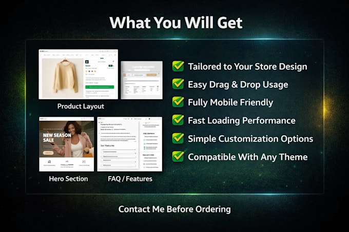 build custom shopify sections with liquid code