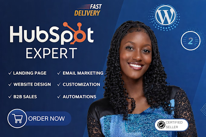 setup hubspot crm, email design, automation and integration