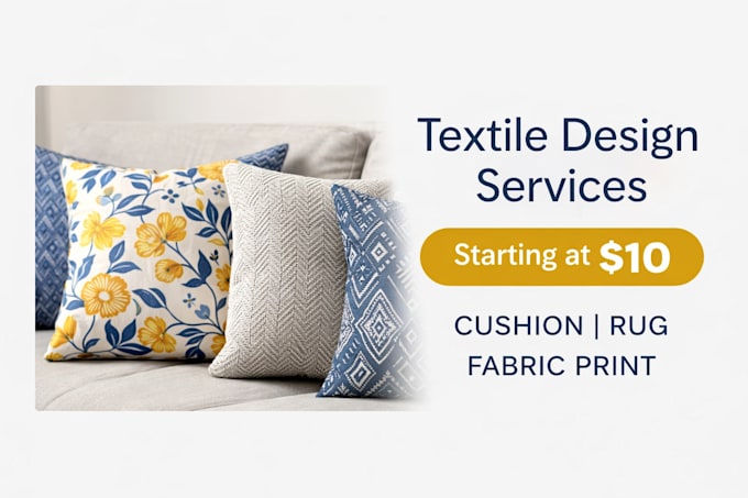 design unique fabric, cushion, and carpet patterns
