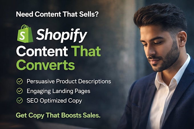 high converting shopify store content that boosts sales