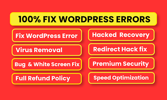 fix wordpress error and do professional wordpress bug fix