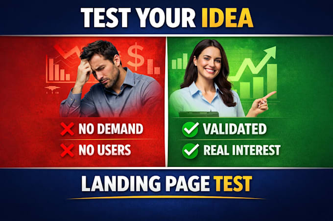 validate your startup idea using landing page testing strategy
