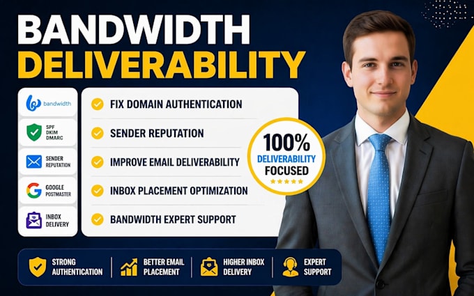 bandwidth deliverability fix domain authentication sender reputation
