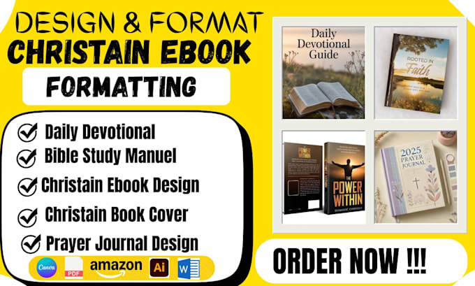 ghostwrite christian book, prayer book ,design christian ebook daily devotion