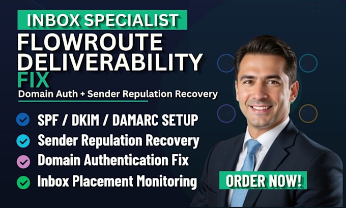 fix flowroute deliverability domain authentication sender reputation