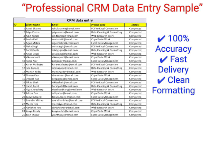 accurate data entry and data cleaning excel and spreadsheet