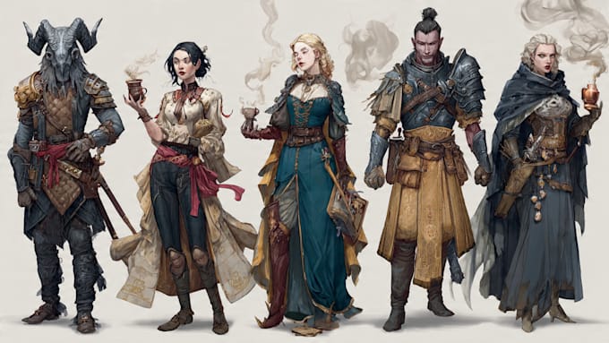 dnd character art and dnd character art