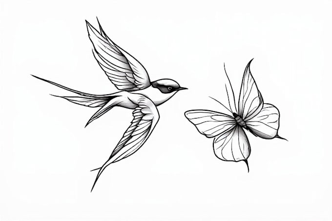 draw small fine line tattoo delicate minimalist design