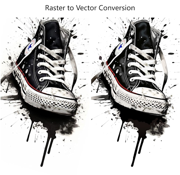manually convert low quality image to clean vector