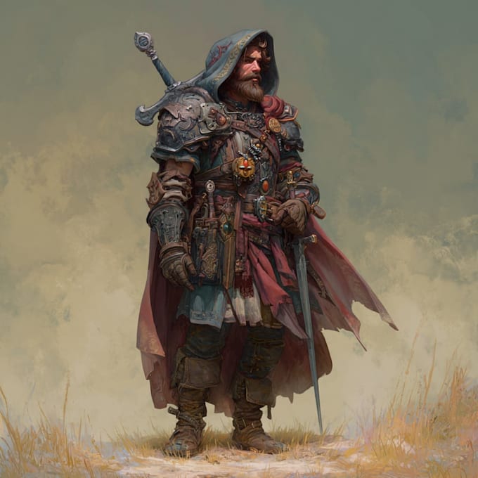 illustrate original fantasy characters with detailed artwork