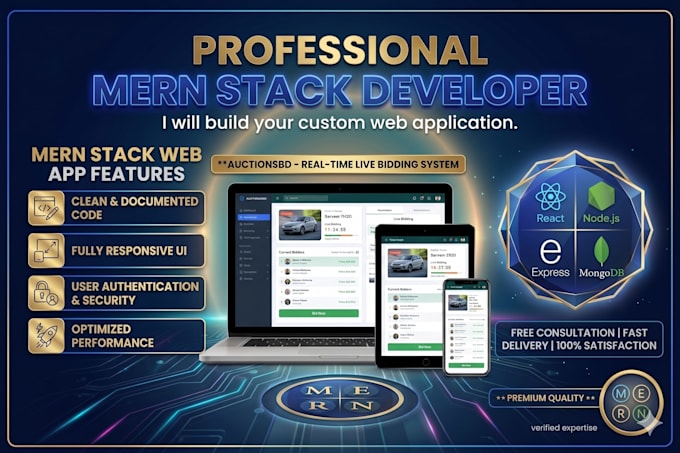 build modern mern stack web app with react nodejs mongodb