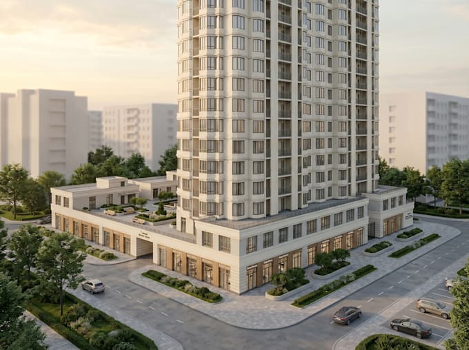 create photorealistic 3d architectural visualization