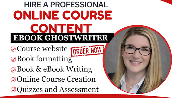 create online course content, course curriculum and lesson plan, course creation