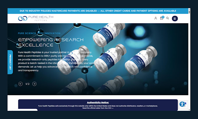 build fda complaint peptide website research peptide store nutraceutical store