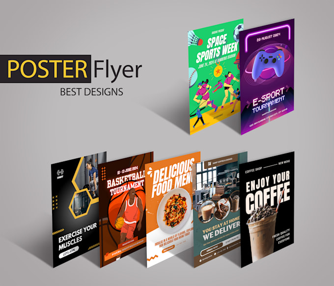 design an audience engaging flyer, postcard, door hanger
