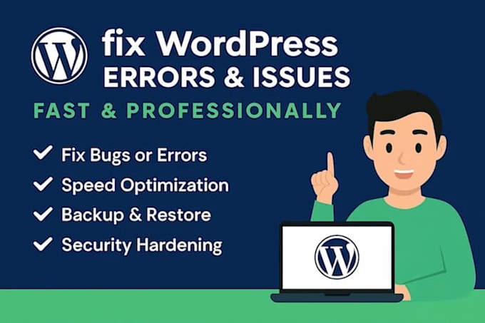 fix wordpress bugs, errors, issues and speed optimization