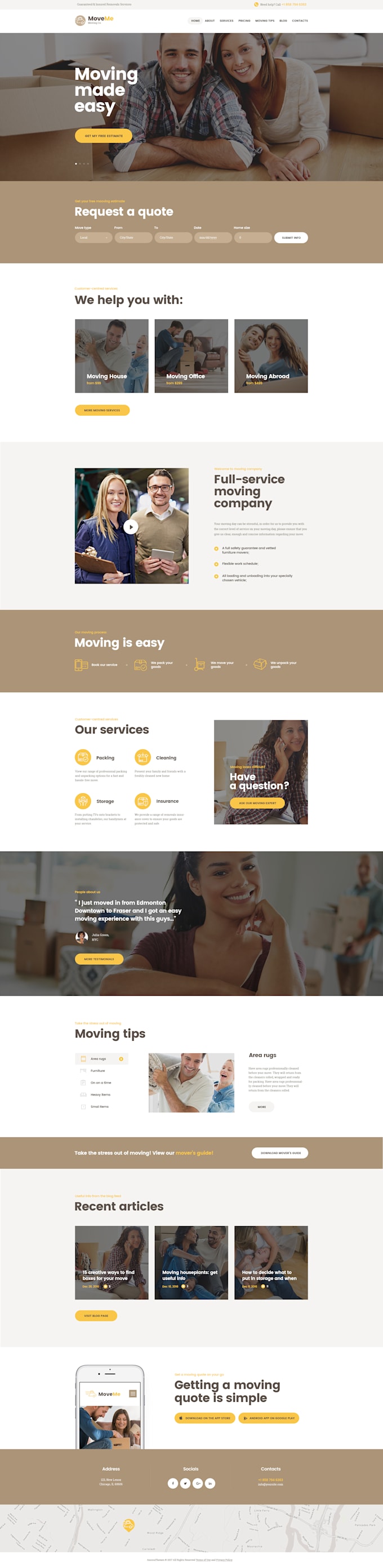 do moving company business website