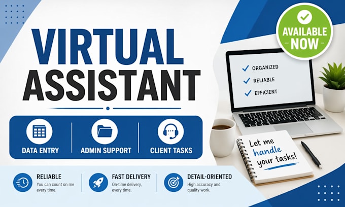 be your reliable virtual assistant for data entry and client task support