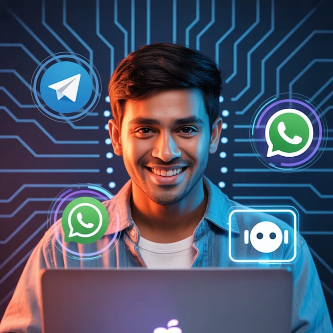 build a custom chatbot for telegram or whatsapp