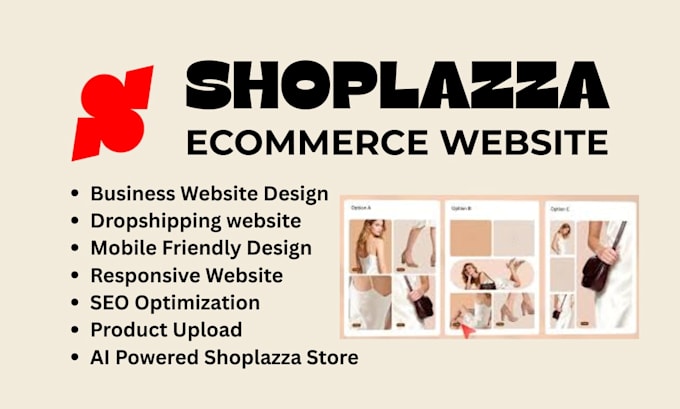 design ecommerce shoplazza ai powered dropshipping website custom theme store