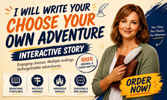 write your choose your own adventure interactive story