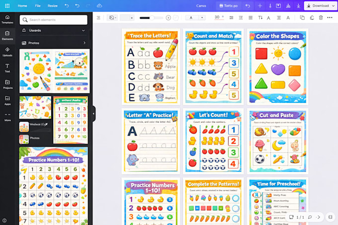 create fun and engaging printable worksheets for kids learning