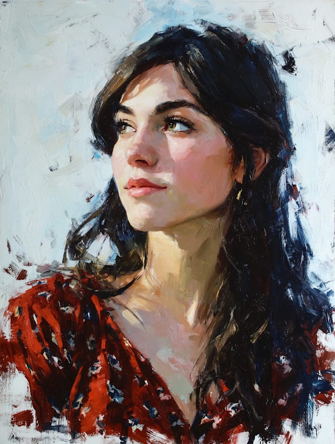 oil painting portrait and illustrations
