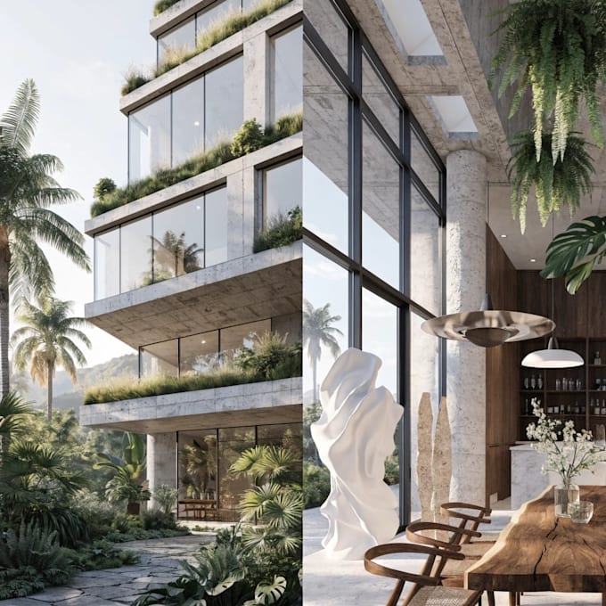 exterior,interior design,revit 3d modeling, 3d realistic
