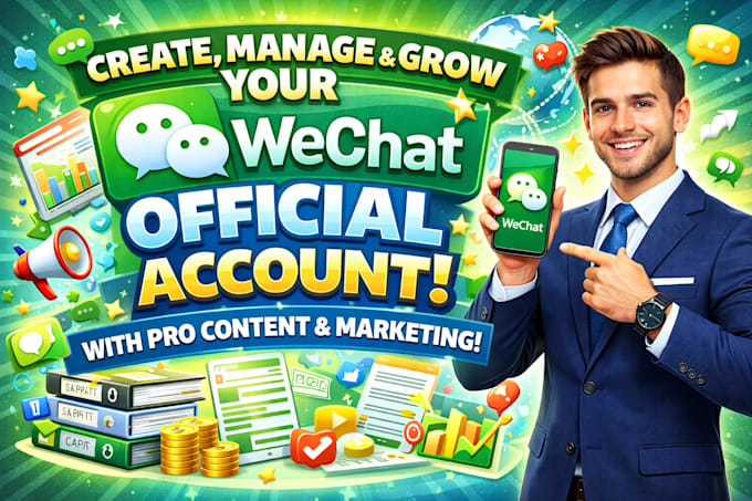 create, manage and grow your wechat official account
