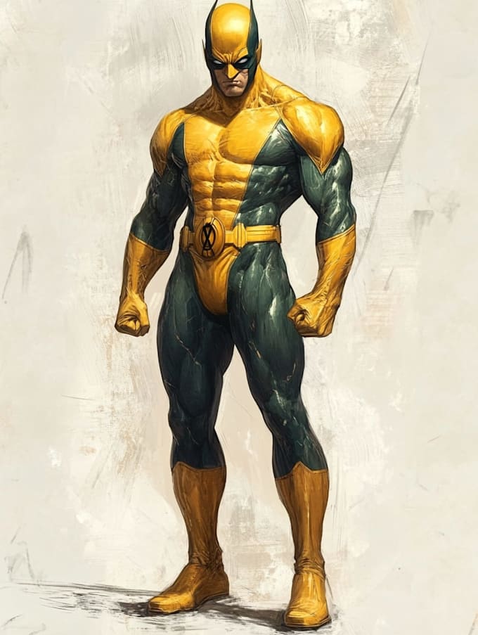 superhero character for comics