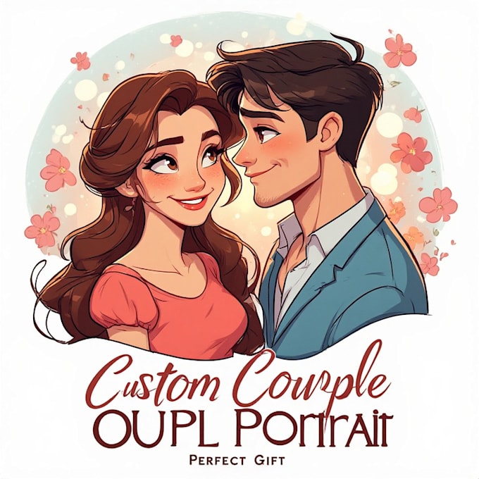 paint custom couple portrait