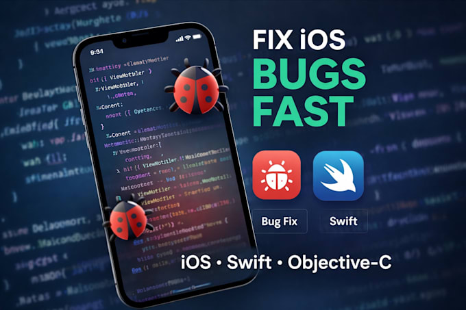 fix ios app bugs in swift or objective c