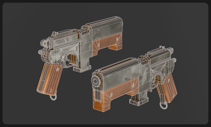 create your 3d stylized weapon