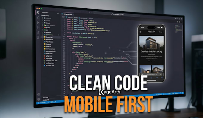 build a custom coded, lightning fast website from scratch