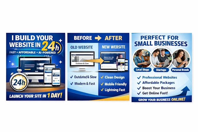 build your professionell website in under 24 hours